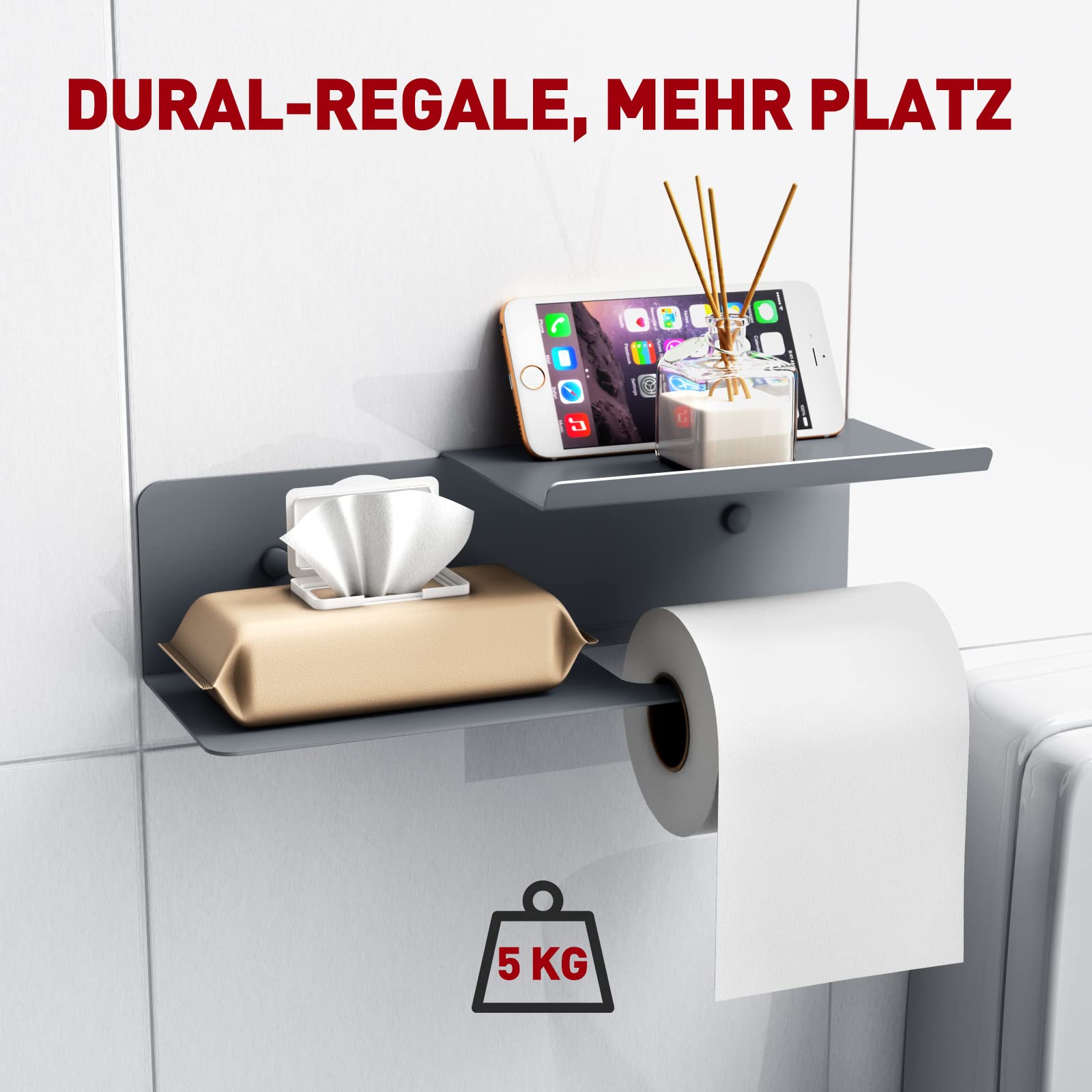 Double-Shelf Toilet Paper Holder
