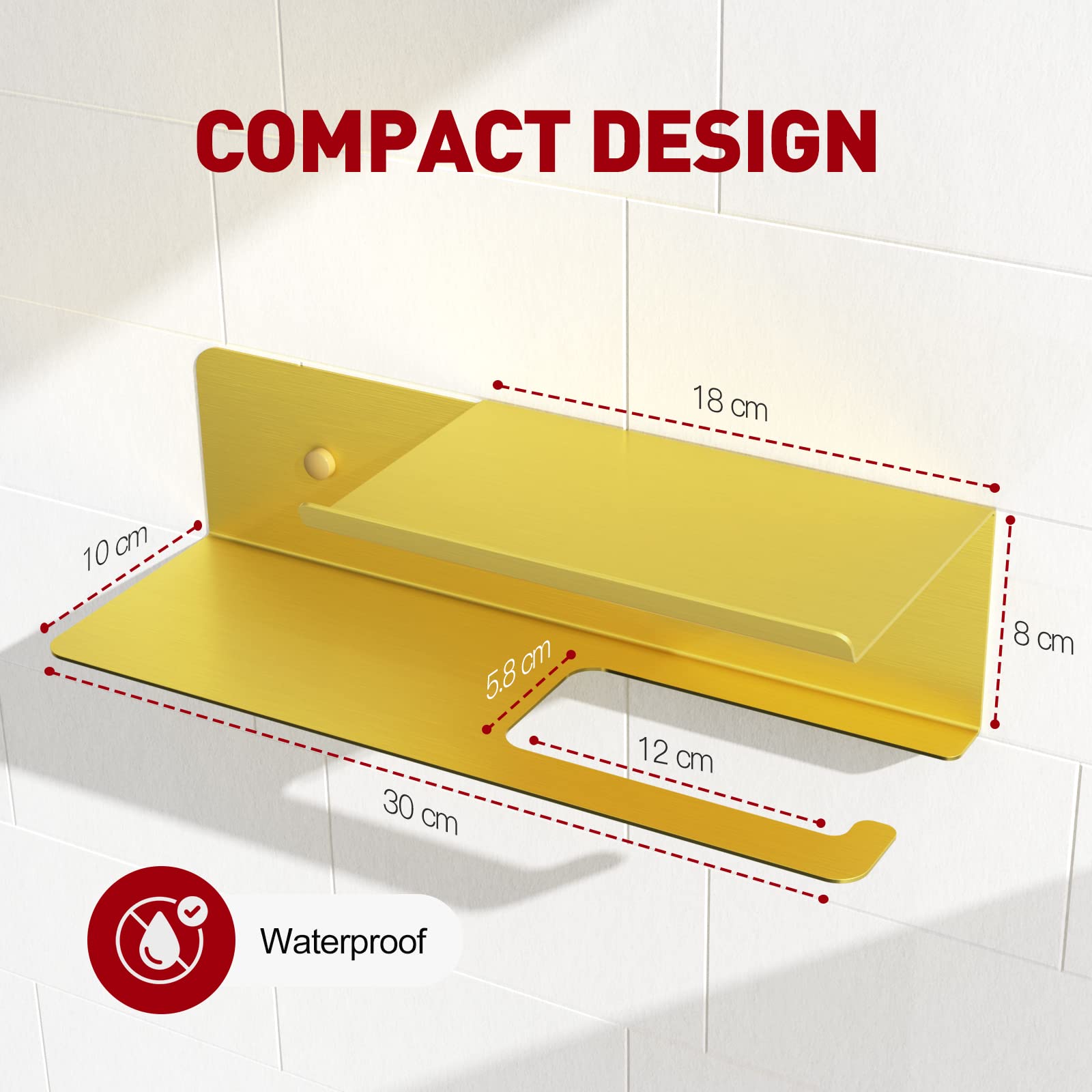Double-Shelf Toilet Paper Holder