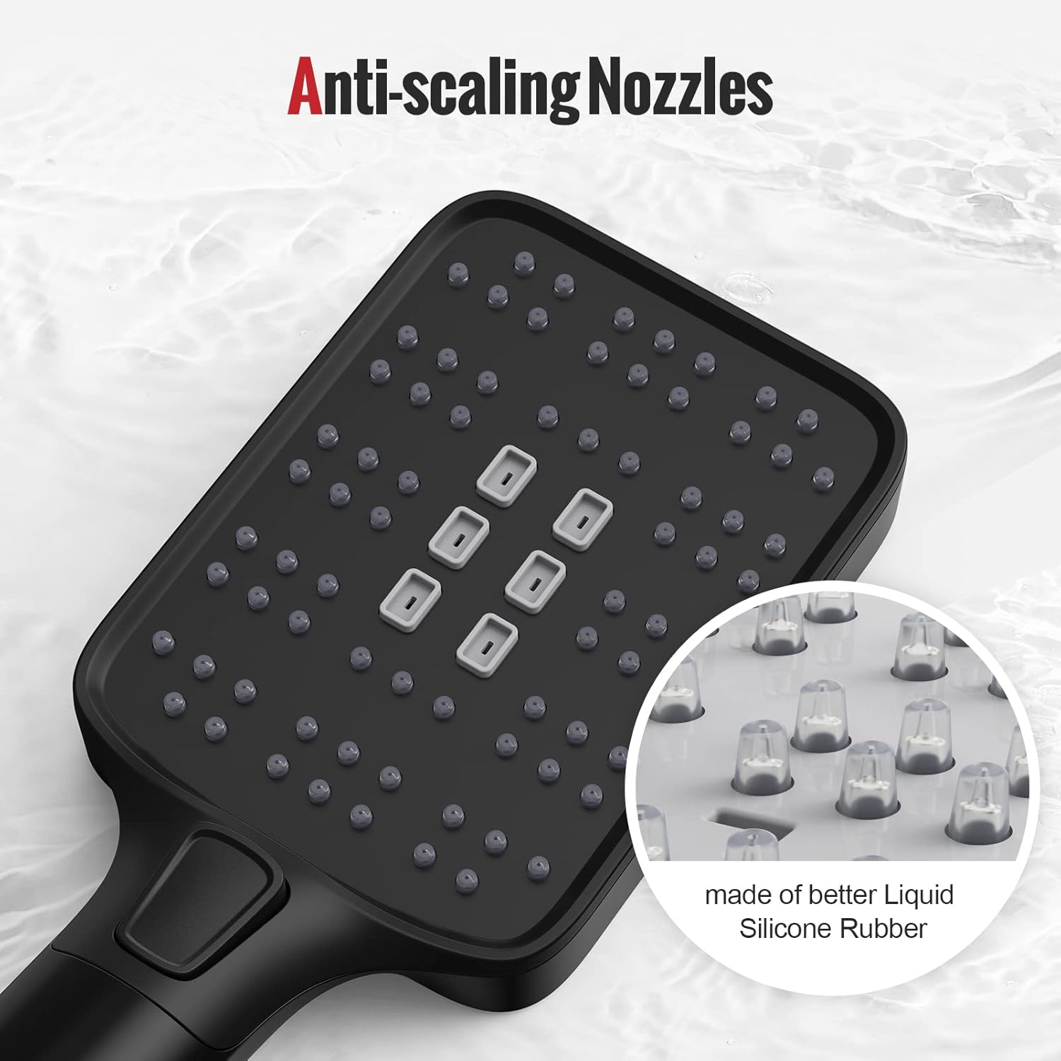 Square ABS Handheld Shower Head