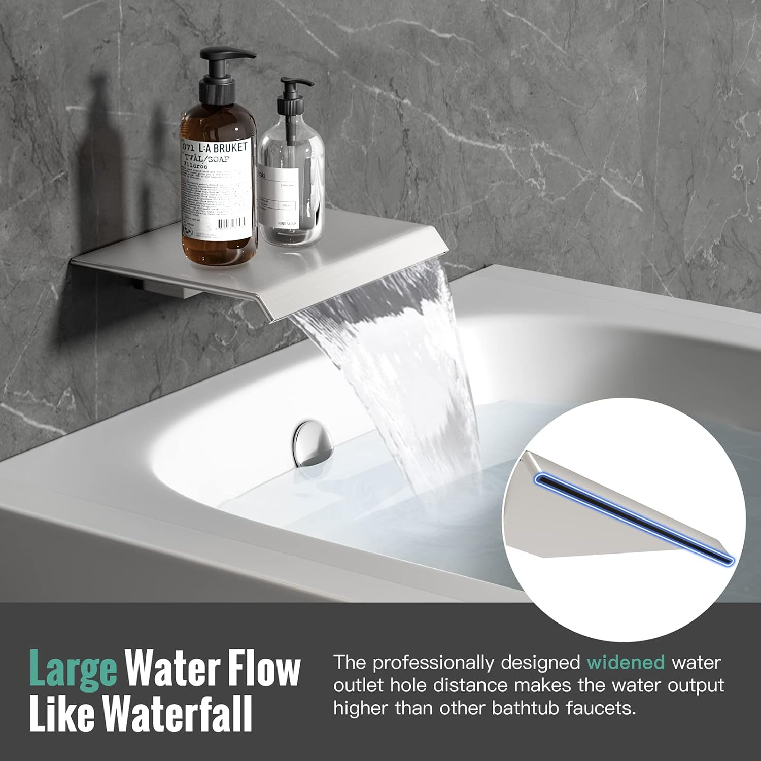 Waist Massage Spray Shower System with Tub Spout