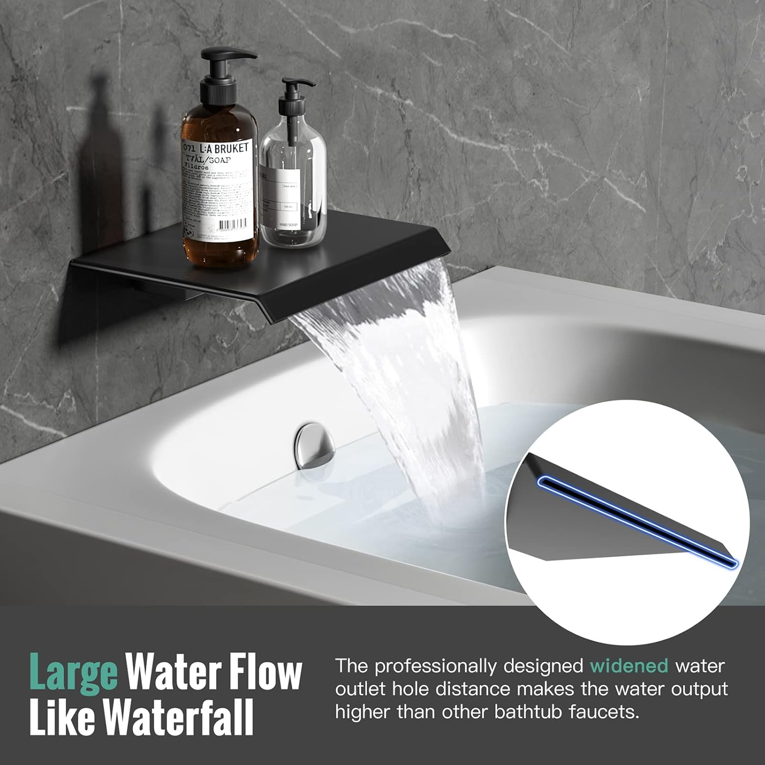 Waist Massage Spray Shower System with Tub Spout