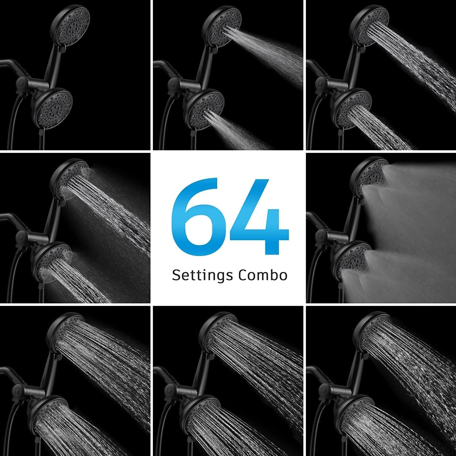 Dual Shower Head Set (Bathtub)