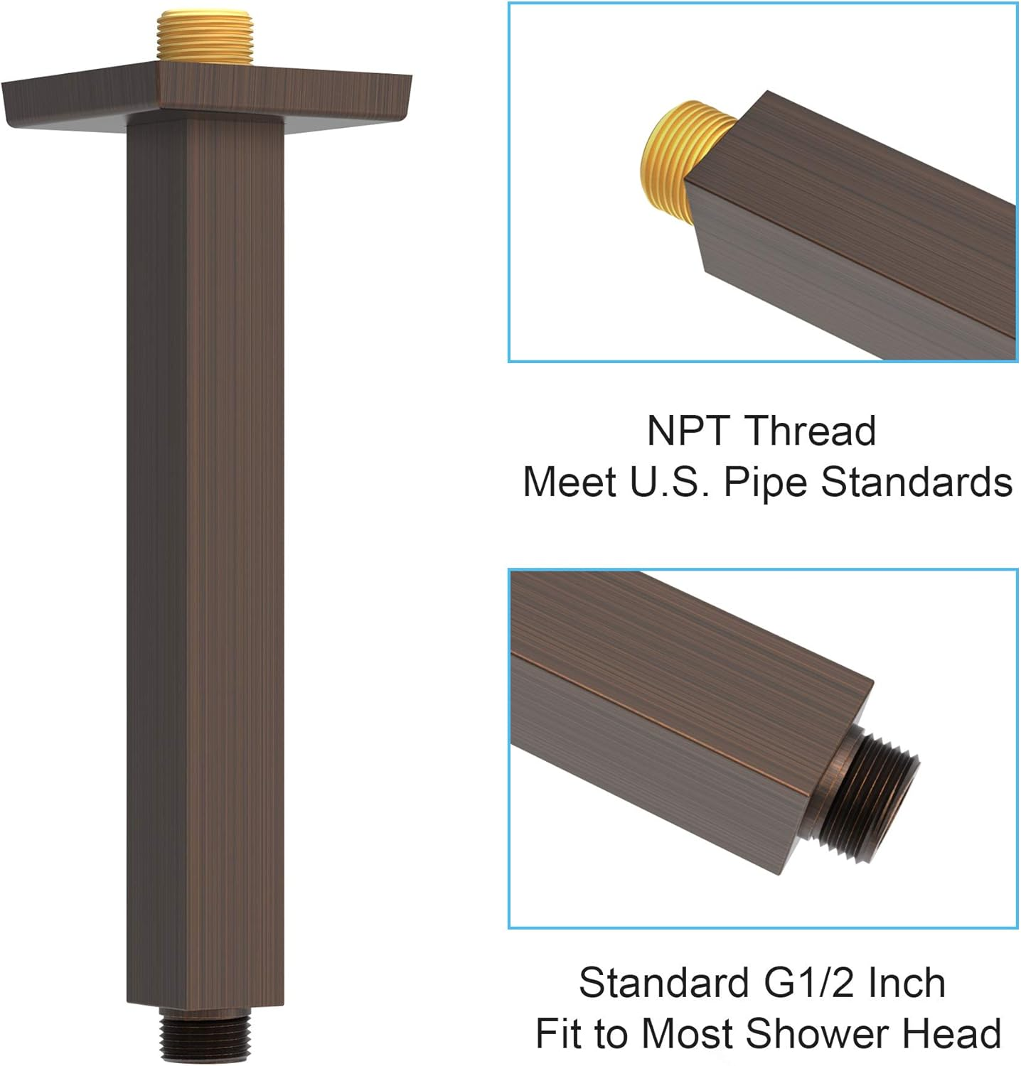 Brass Ceiling Shower Arm