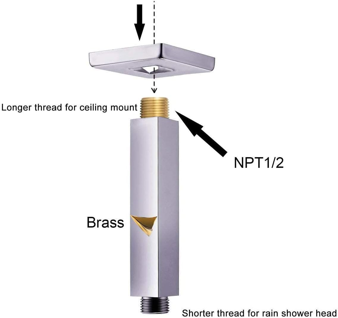 Brass Ceiling Shower Arm