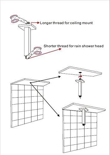 Brass Ceiling Shower Arm