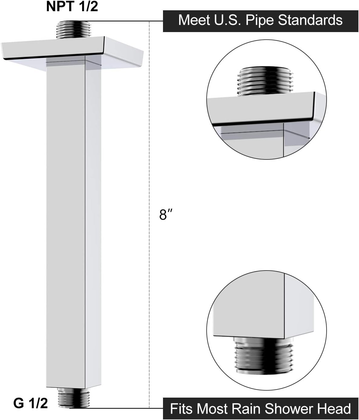 Brass Ceiling Shower Arm